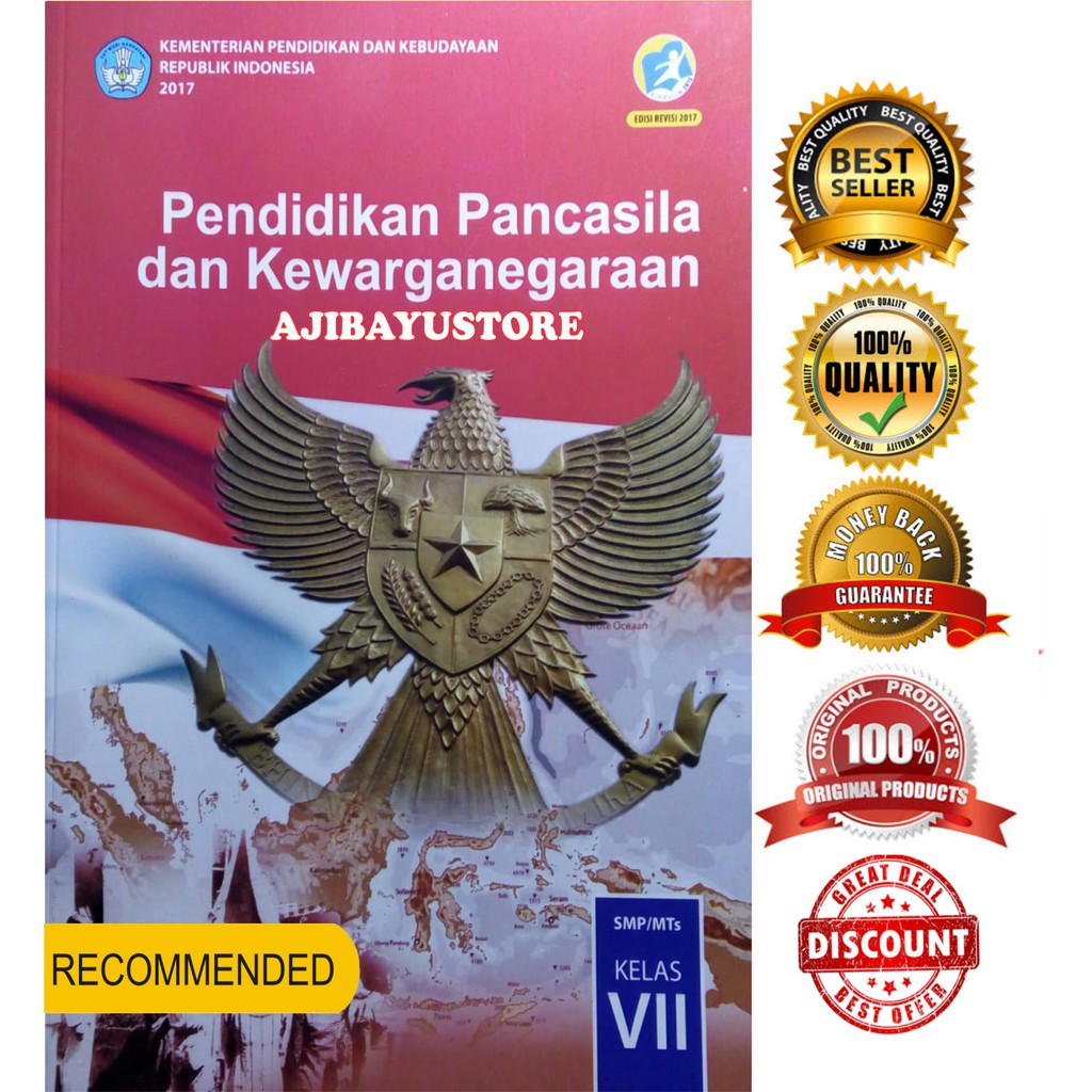 Jual BUKU PKN SMP PENDIDIKAN PANCASILA DAN KEWARGANEGARAAN SMP MTS ...