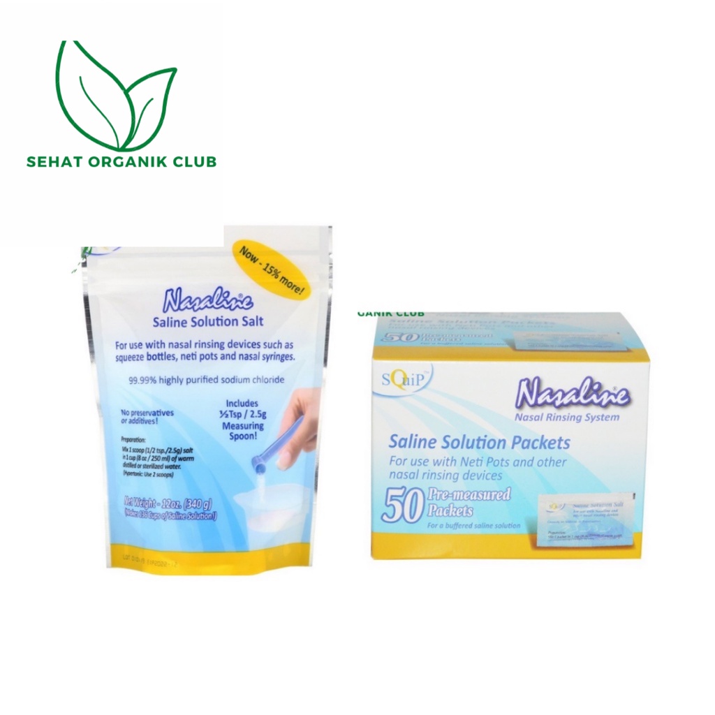 Jual Nasaline Squip Saline Solution Salt 50 pcs; Saline Solution Salt ...