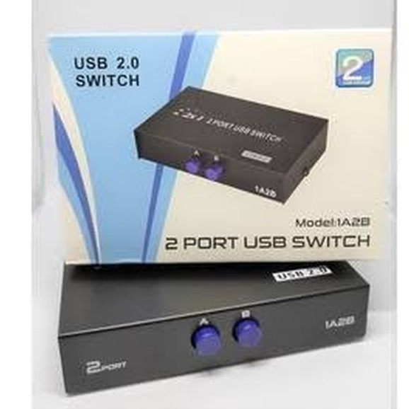 Jual USB SWITCH 2 PORT / MANUAL SWITCH PRINTER 2 PORT / DATA SWITCH ...