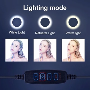 Lampu Ringlight 26cm Selfie Lamp Light Plus Holder Miniball