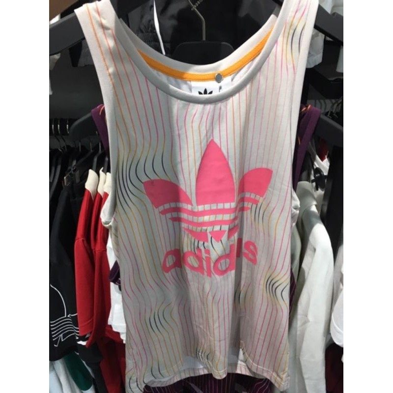 Adidas warped shop stripes tank top