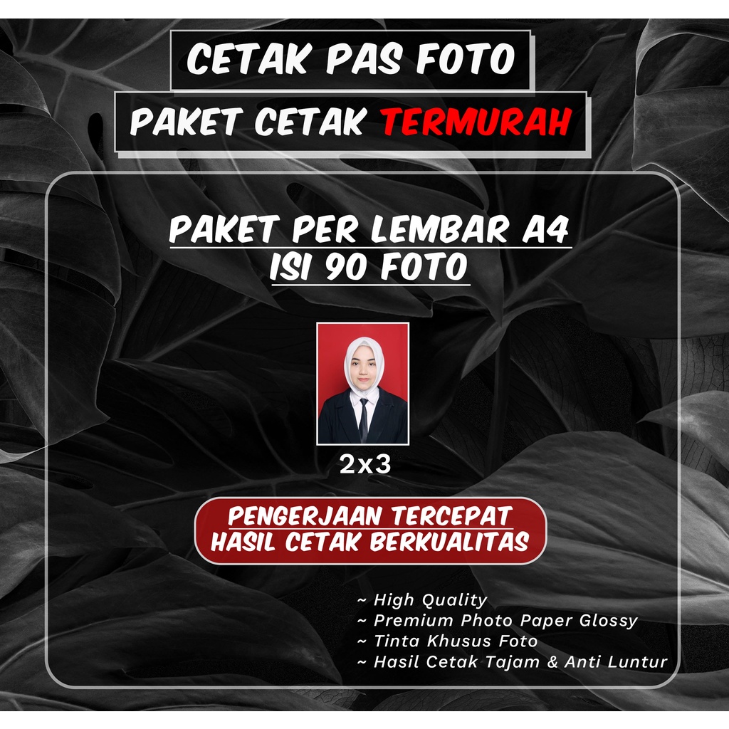 Jual CETAK PASS PHOTO / FOTO LAMARAN KERJA SKCK RAPORT BUKU NIKAH