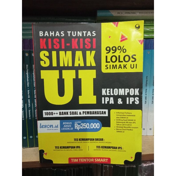 Jual Buku Bahas Tuntas Kisi Kisi Simak Ui Ipa Dan Ips 2020 2021 