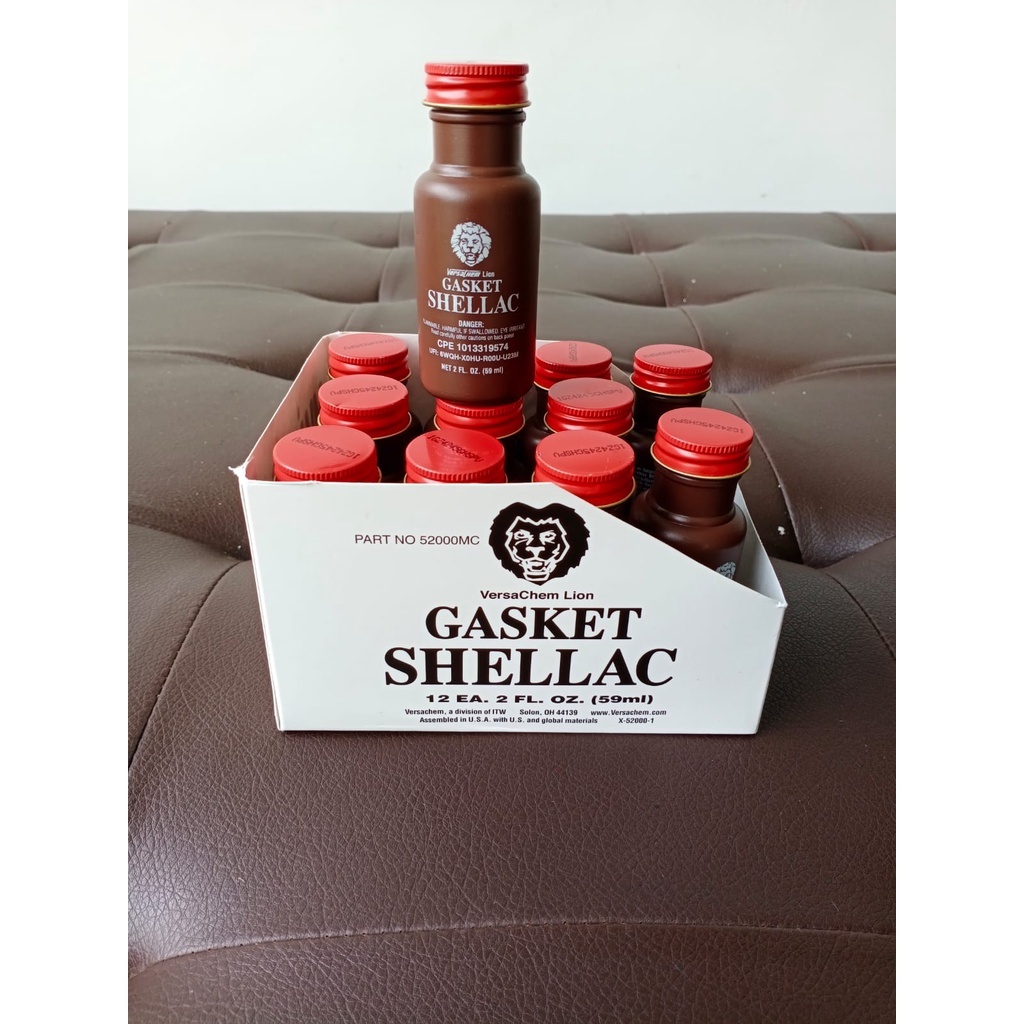 Jual Lem Gasket Indian/ Lem Gasket shellac Versachem Lion 59 ml USA