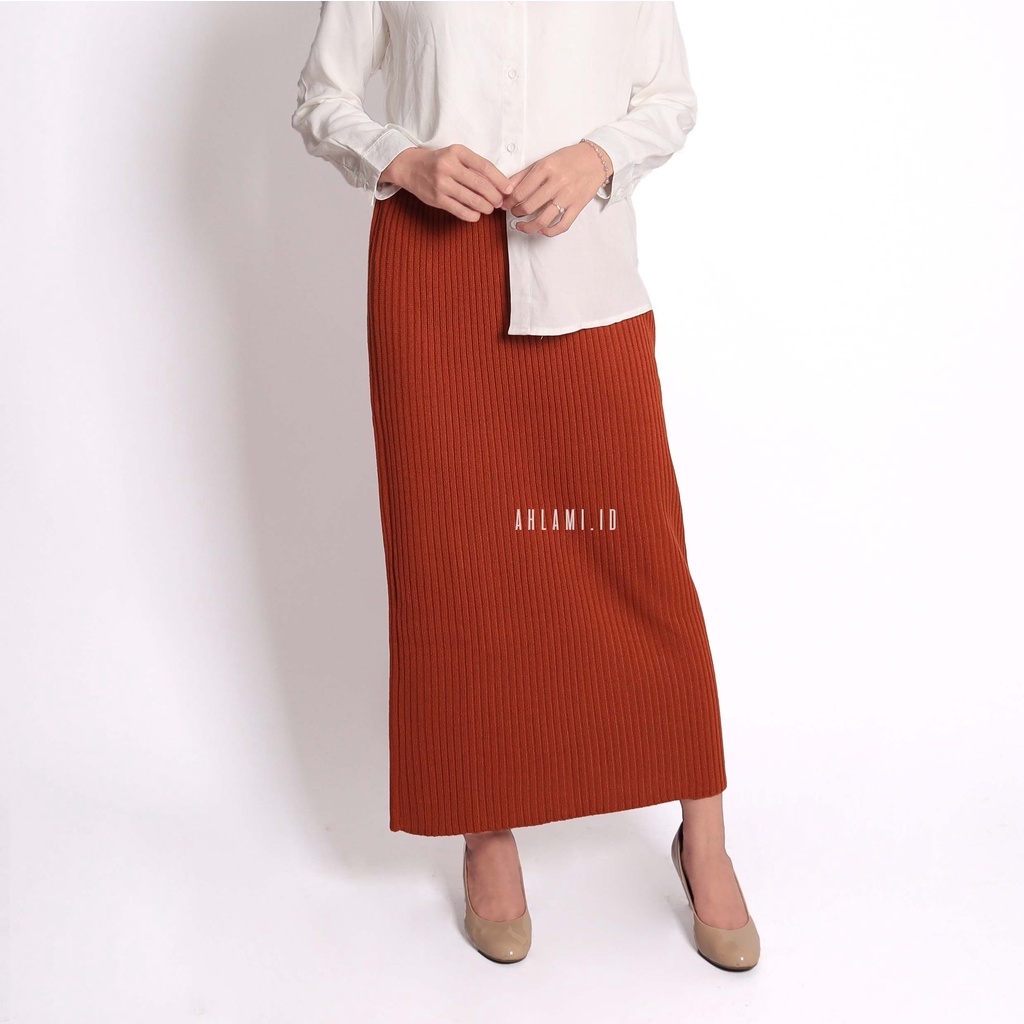 Jual - Kala Skirt Rok Rajut Premium Rok Span Knit Tebal Rok Rajut Span ...