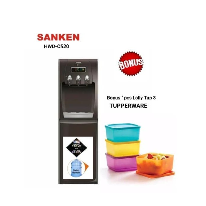 Jual Sanken Standing Galon Bawah Dispenser 3 Kran Pipa Stainless Steel Shopee Indonesia 6624