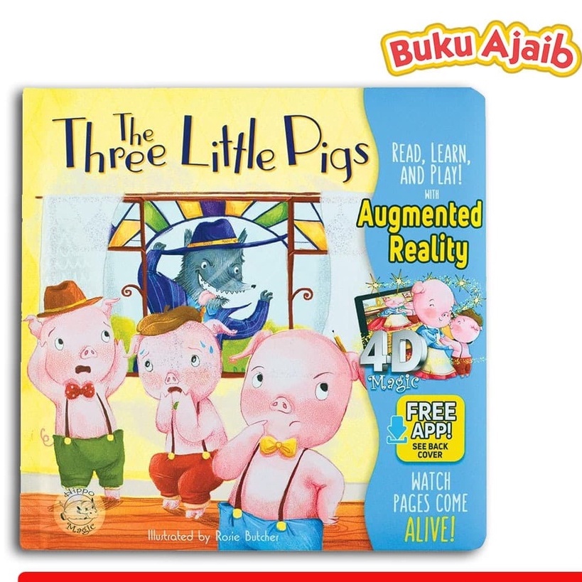 Jual Buku Import Anak HIPPO: THE THREE LITTLE PIGS | Shopee Indonesia