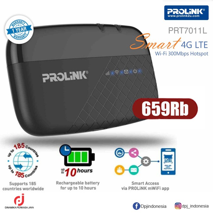 Jual Prolink Prt L Smart G Lte Wi Fi Mbps Modem Mifi Shopee Indonesia