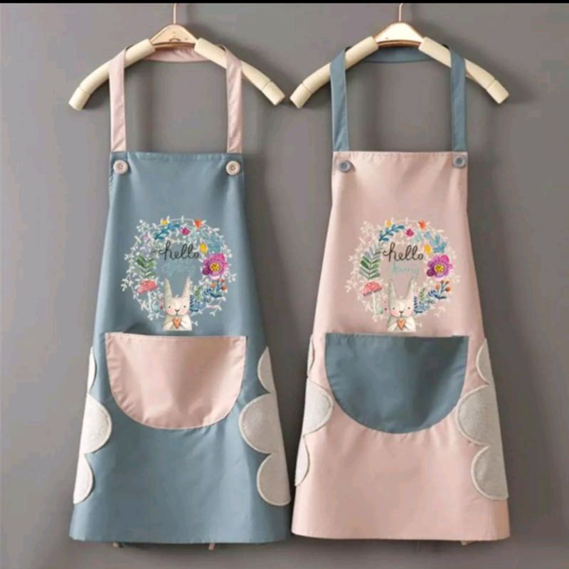 Jual Apron Celemek Masak TAHAN AIR TEBAL MEWAH ANTI MINYAK Celemek