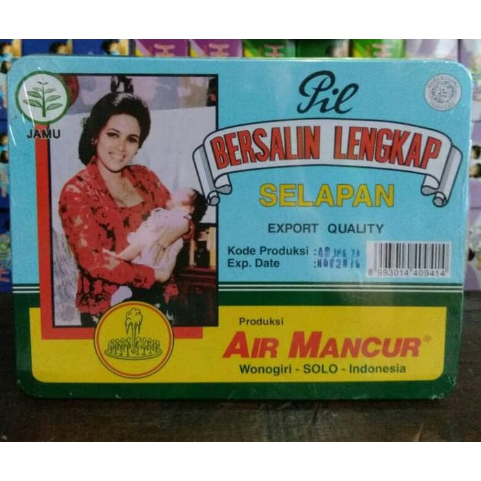 Jual Pil Jamu Bersalin Lengkap 40 Hari Selapan Produksi Air Mancur