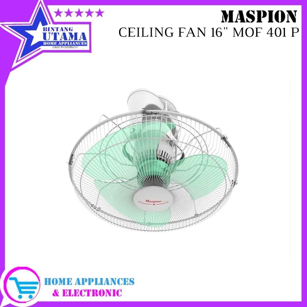 Jual COD Kipas Angin Auto Orbit Fan Maspion MOF 401 P Orbit Fan Maspion MOF401P Shopee