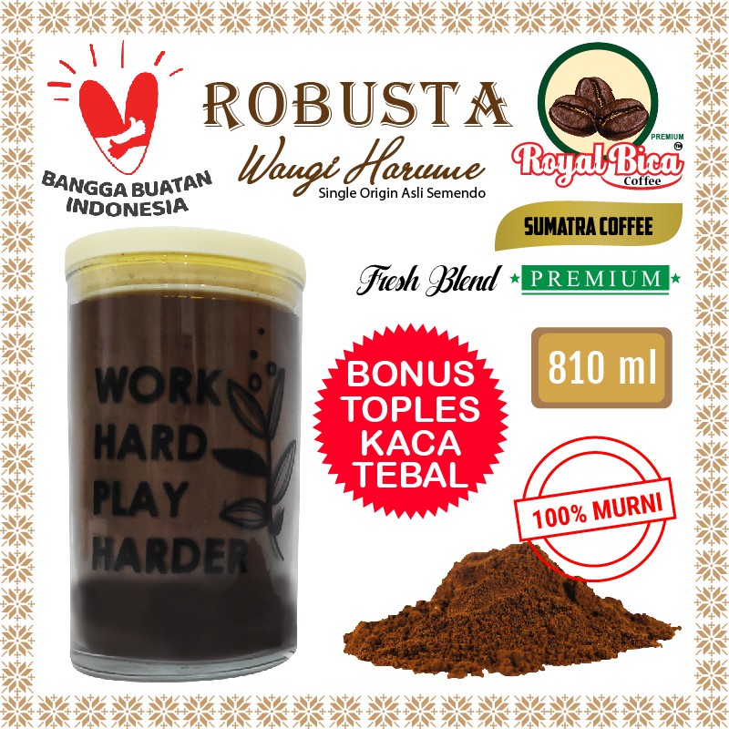 Jual Kopi Robusta Semendo 810 Ml Bubuk Kopi Premium Shopee Indonesia