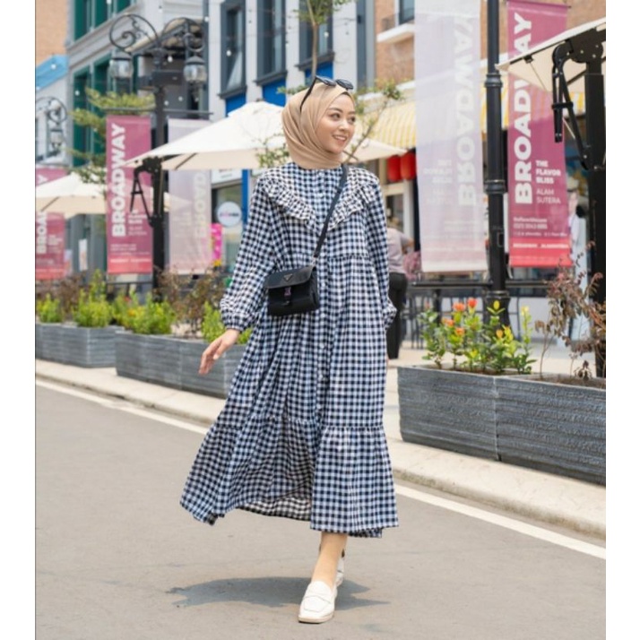 Korean style midi sales dress