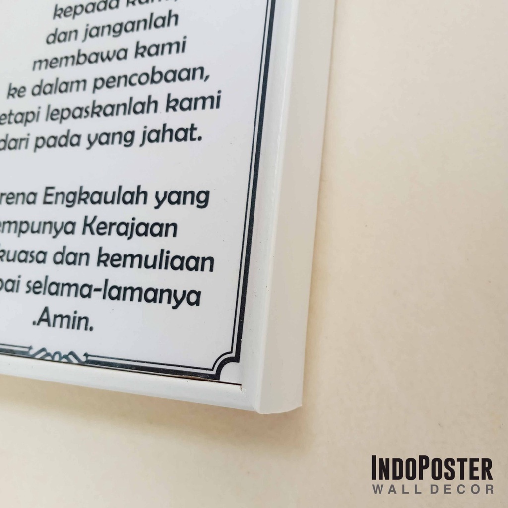 Jual Poster Rohani Kristen Doa Bapa Kami Pater Noster Versi Injil ...