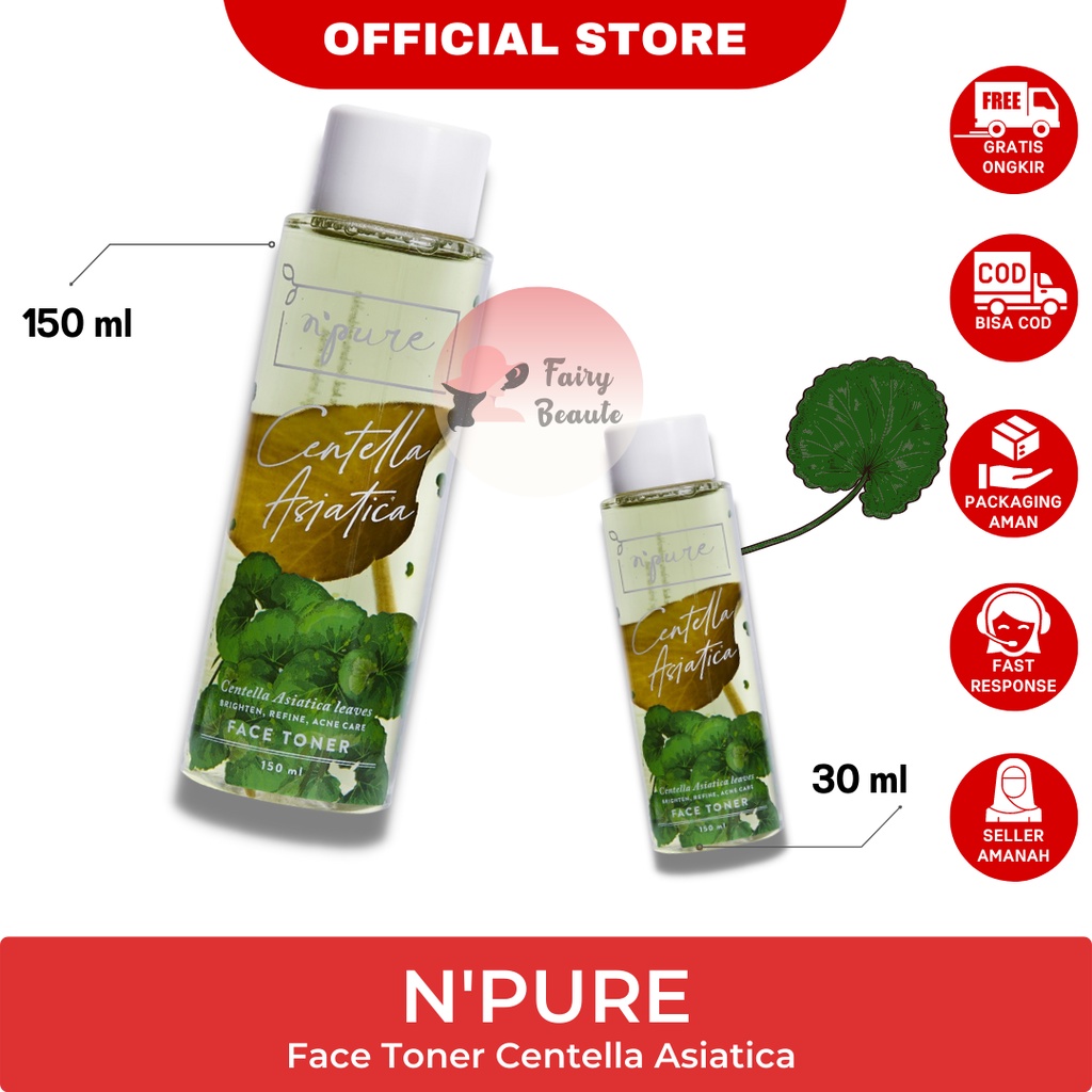 Jual NPURE Face Toner Centella Asiatica Cica Shopee Indonesia