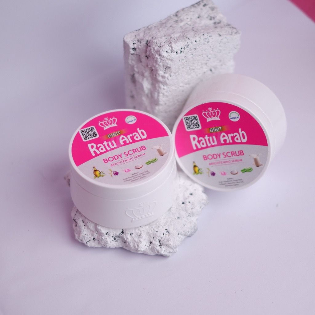 Jual RATU ARAB BODY SCRUB BRIGHTENING SERUM ( LULUR RATU ARAB POT PUTIH ...