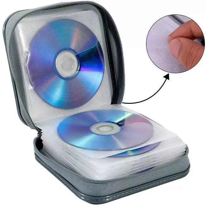 Jual COD Tempat Penyimpanan Kaset CD DVD Disc 40 Keping Disc Organizer ...