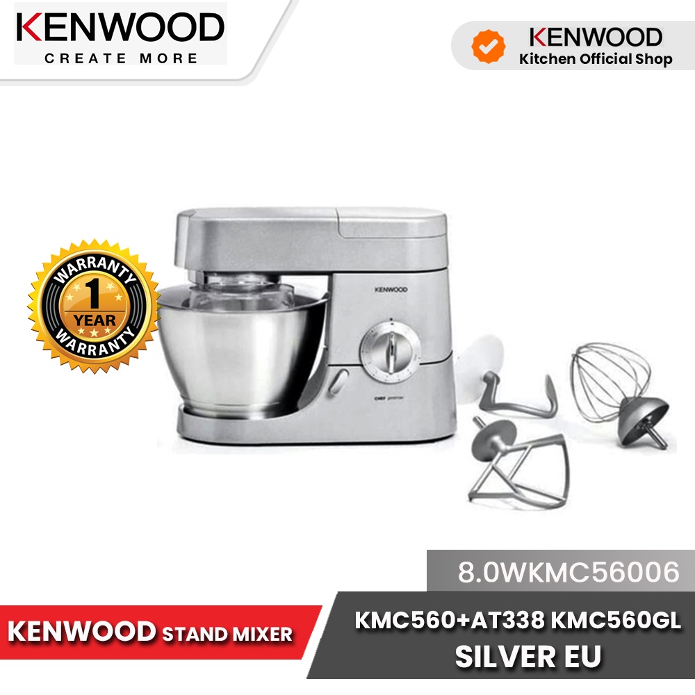 Jual - STAND MIXER WITH ACCESSORIES SILVER - KMC560GL + AT338 - GARANSI RESMI 1 THN | Shopee Indonesia