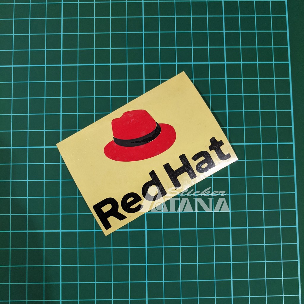 Jual Stiker Cutting Mini Reflective Logo Linux Red Hat Enterprise ...