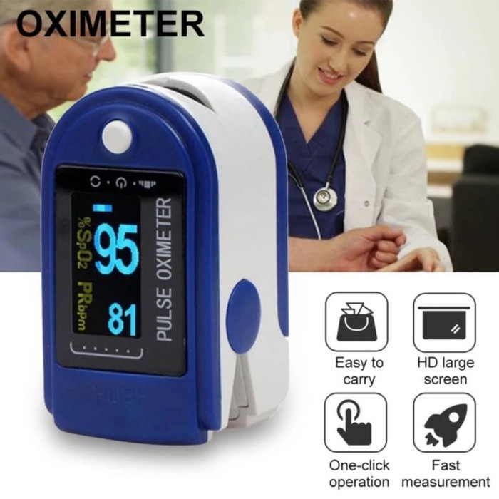 Jual BNS127 Fingertip Pulse Oxymeter Fingertip Oximeter SpO2 LCD Full ...