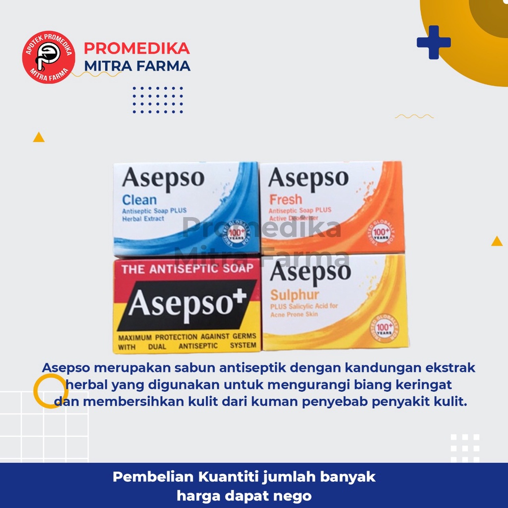 Jual Asepso 80 Gram Sabun Antiseptik Pcs Sabun Antiseptik Untuk Kulit Shopee Indonesia