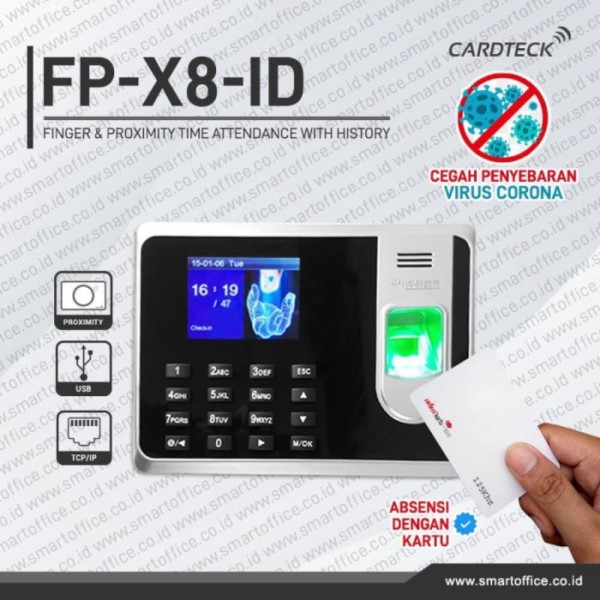 Jual Stock Baru Mesin Absensi Murah Fingerprint RFID ICode FP-X8-ID ...