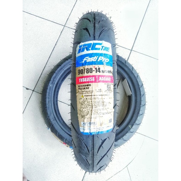 Jual Ban IRC Fasti Pro 14 nik baru barang ori 90/80-14 soft compound TL ...