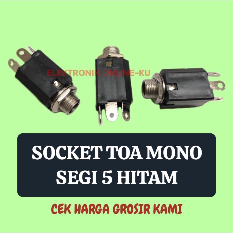 Jual Socket Akai Mono Segi Hitam Shopee Indonesia