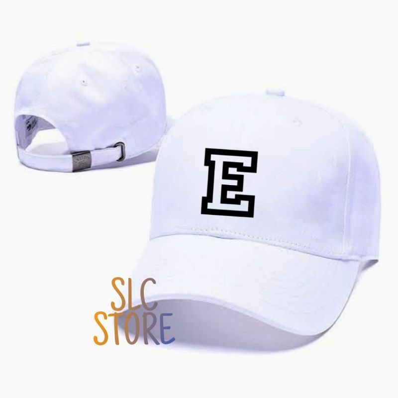 Jual TOPO BASEBALL HAT CAP INISIAL HURUF E CUSTOM NAMA LOGO SENDIRI ...