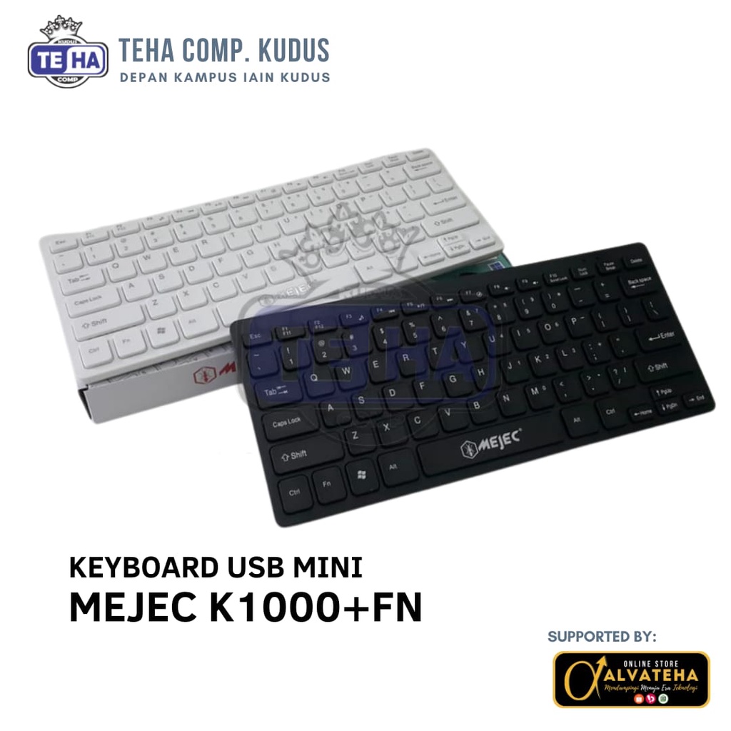 Jual Keyboard USB Mini Multimedia Plus Tombol FN Key Laptop Komputer PC ...