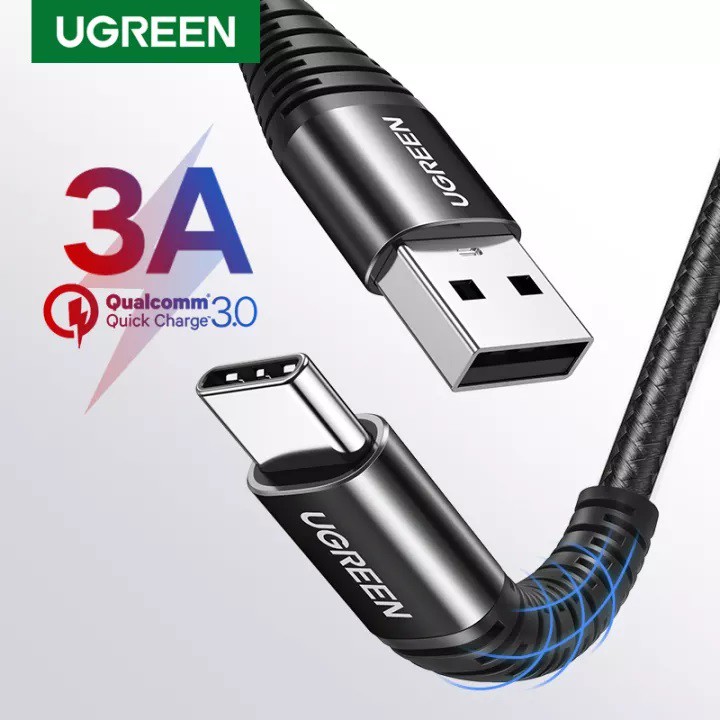 Jual Ugreen Nylon Braided USB Type-C Data Cable Alumunium Shell 3A ...