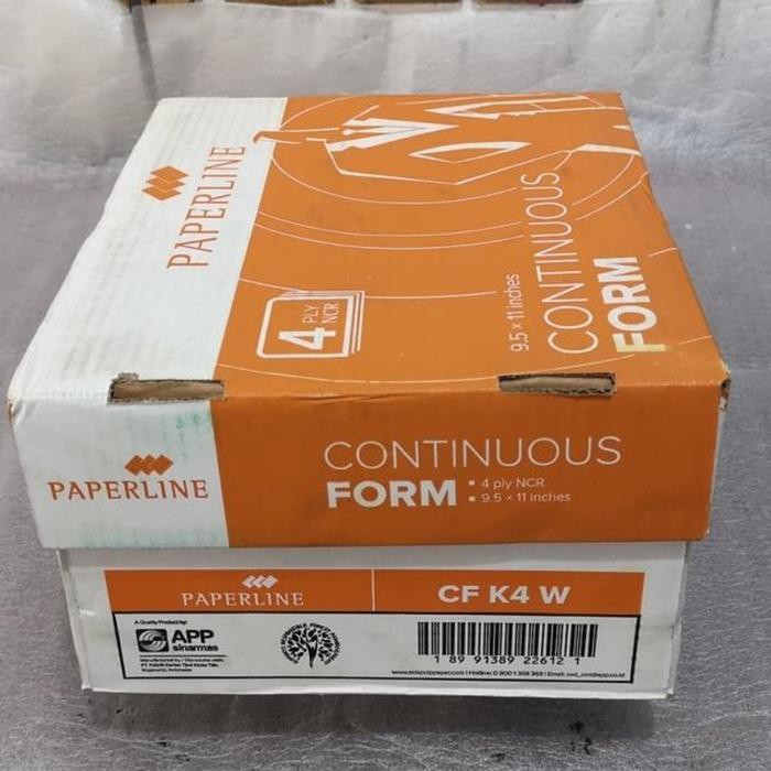 Jual Part Murah Kertas NCR K4 Ply CF Paperline 9 1 2 X 11 Continuous ...