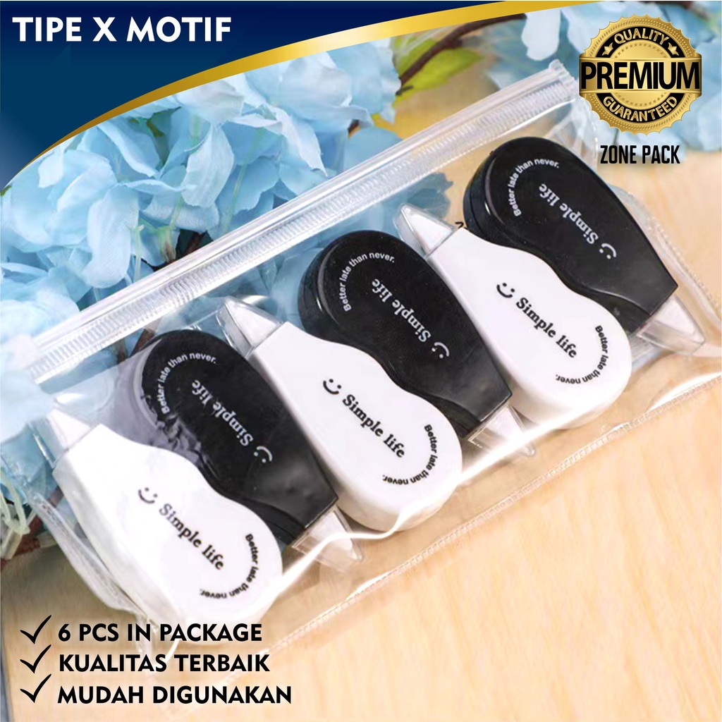 Jual Tipe X Motif Tipe X Isi Pcs Correction Tape Pita Koreksi