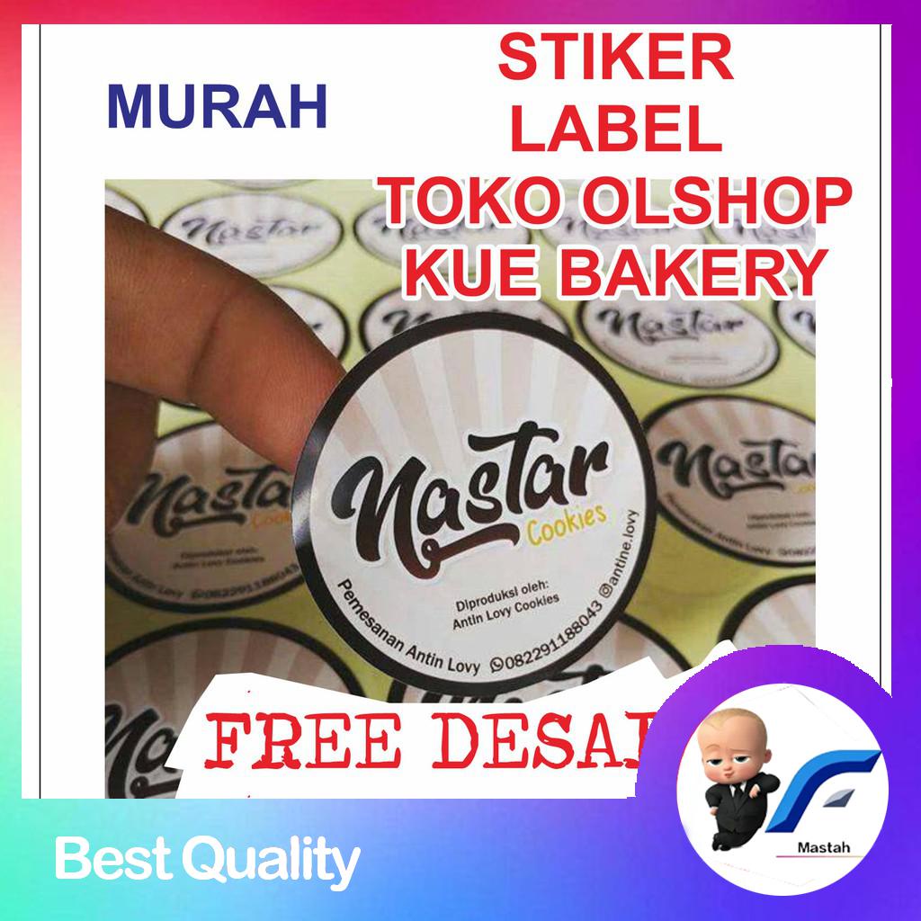 Jual FZR DIGIPRINT Min 100 Stiker Foto Label Kemasan Toko Olshop Kue ...