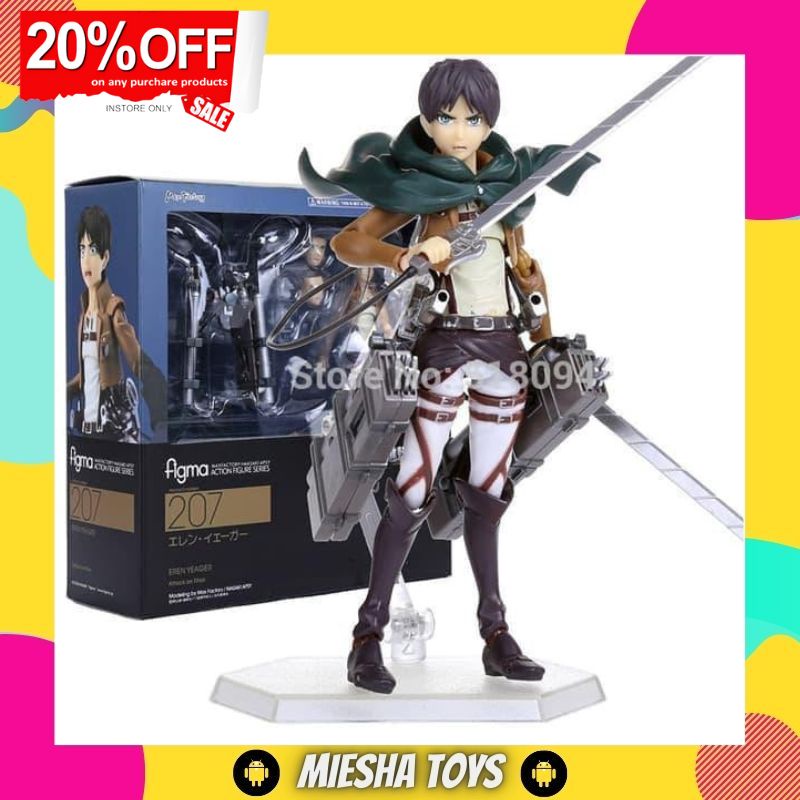Jual Action Figure Attack On Titan Eren Yeager / Figma Eren Yeager