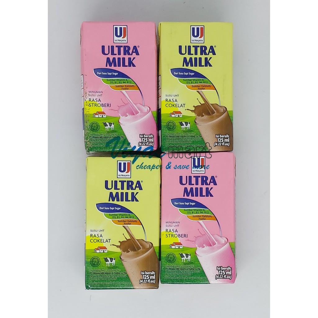 Jual Ultra Milk Susu Cair UHT / Susu Kotak 125ml | Shopee Indonesia