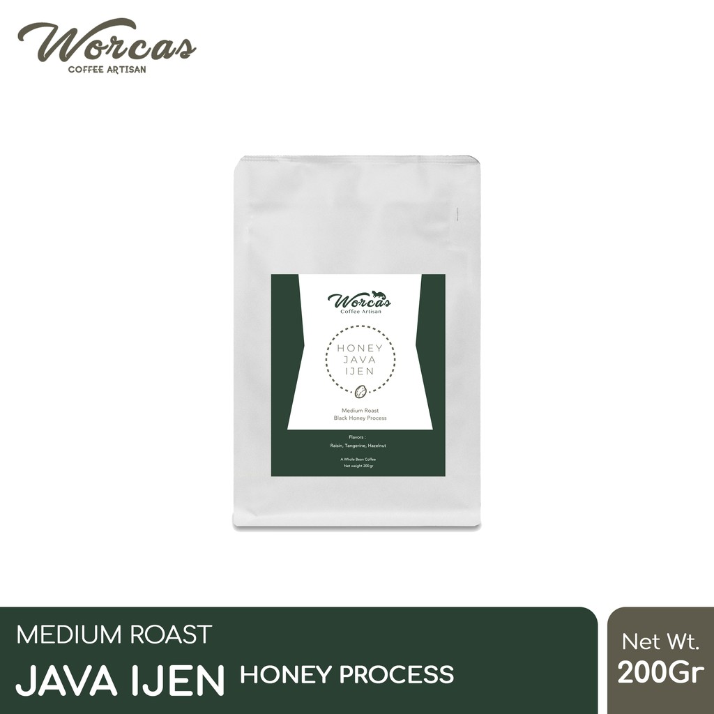 Jual WORCAS Kopi Arabika Java Ijen Honey Process 200 Gram - Medium ...