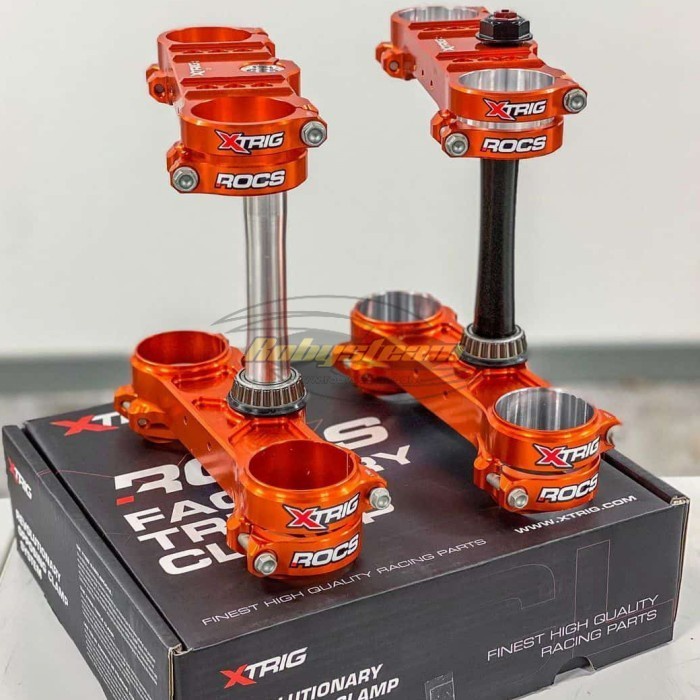 Jual Segitiga - Triple Clamp Set KTM XTRIG ROCSTECH 22mm | Shopee Indonesia