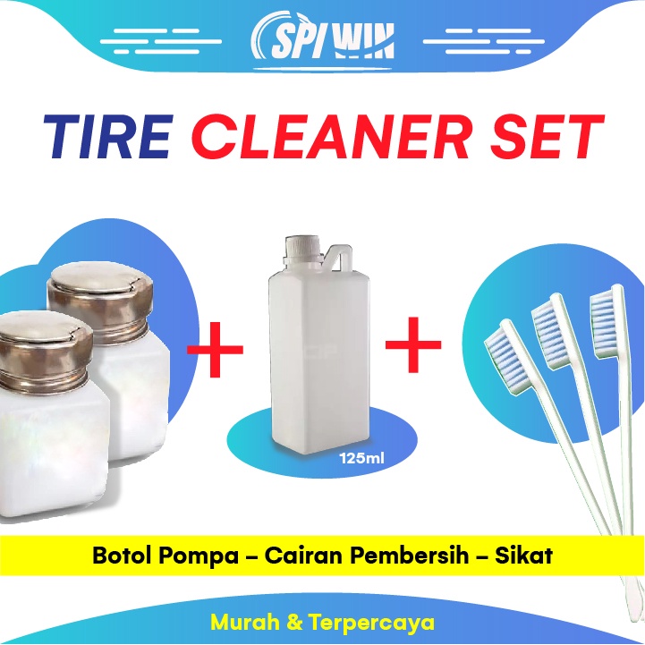Jual PAKET Botol Wash Bensin Pompa + Isi + Sikat pembersih Ban Tamiya ...