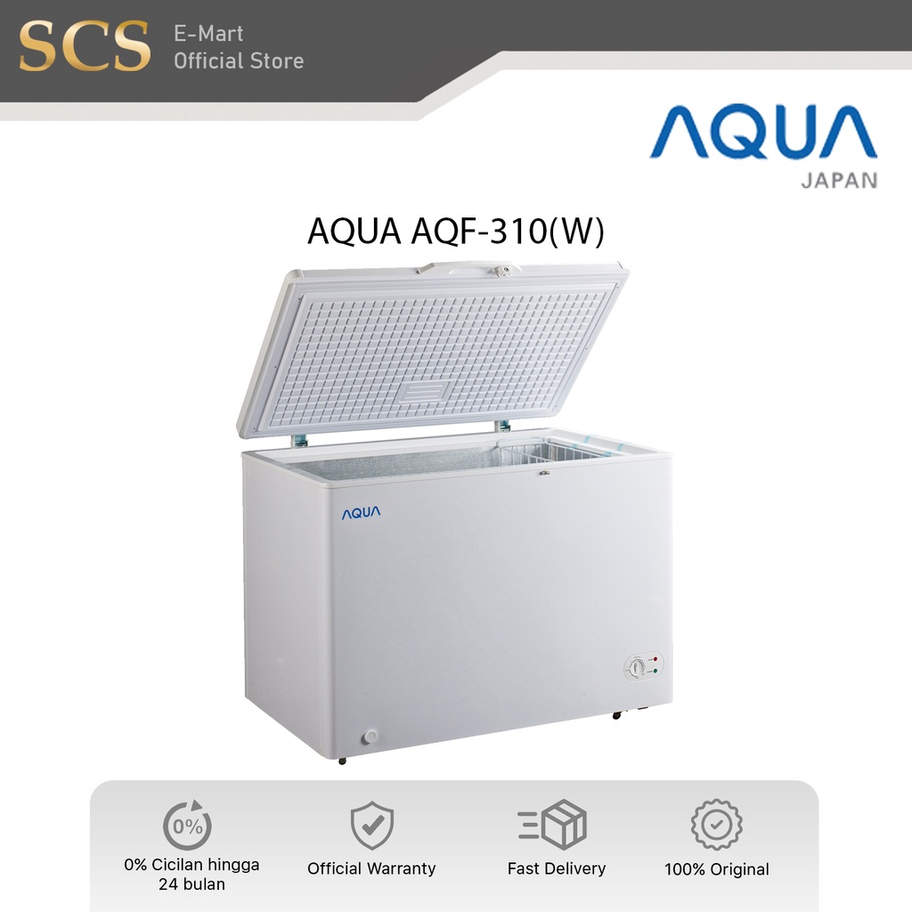 AQUA Chest Freezer AQF 310 W 300 Liter AQF 310 AQF 310W