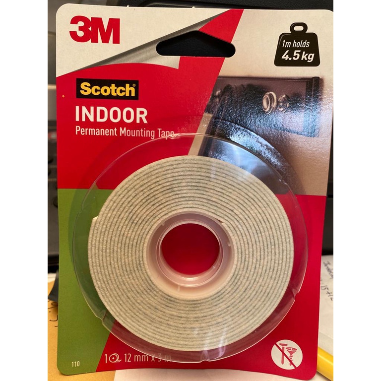 Jual SCOTCH DOUBLE TAPE MOUNTING 12MMX3M 110-3B / DOUBLE TAPE BUSA / 3M ...