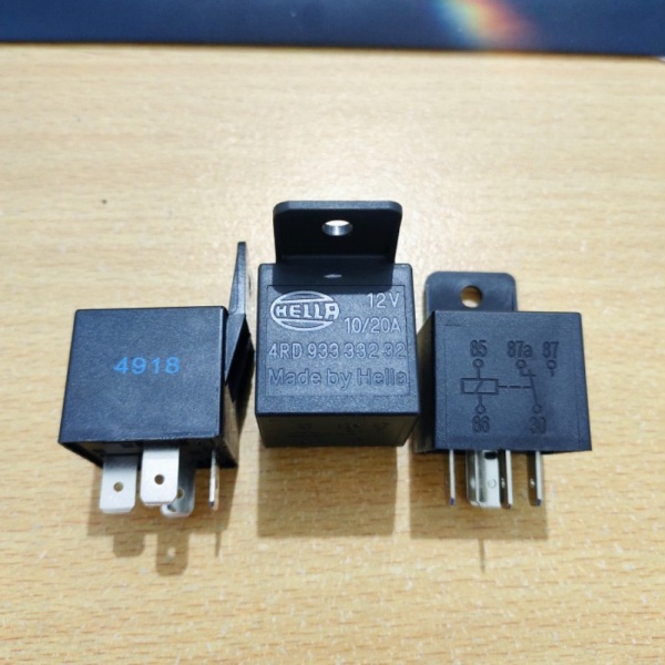 Jual Promo Relay Hella 12V Kaki 5 1020A Relay Lampu Klakson HELLA