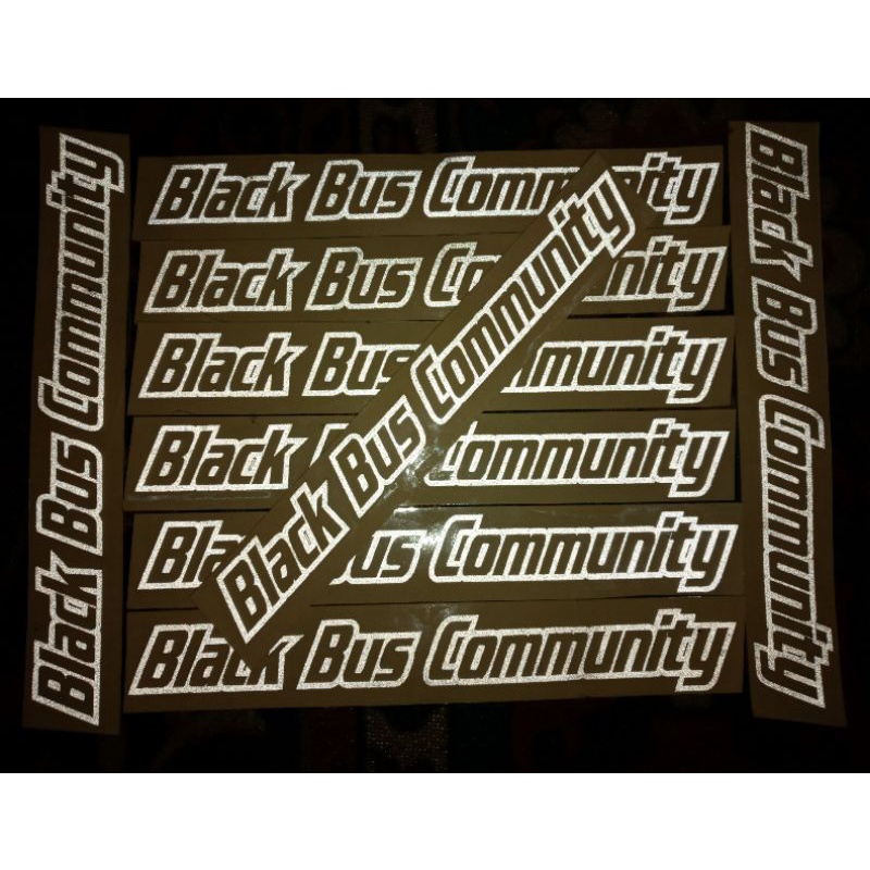 Jual stiker BLACK BUS COMMUNITY | Shopee Indonesia