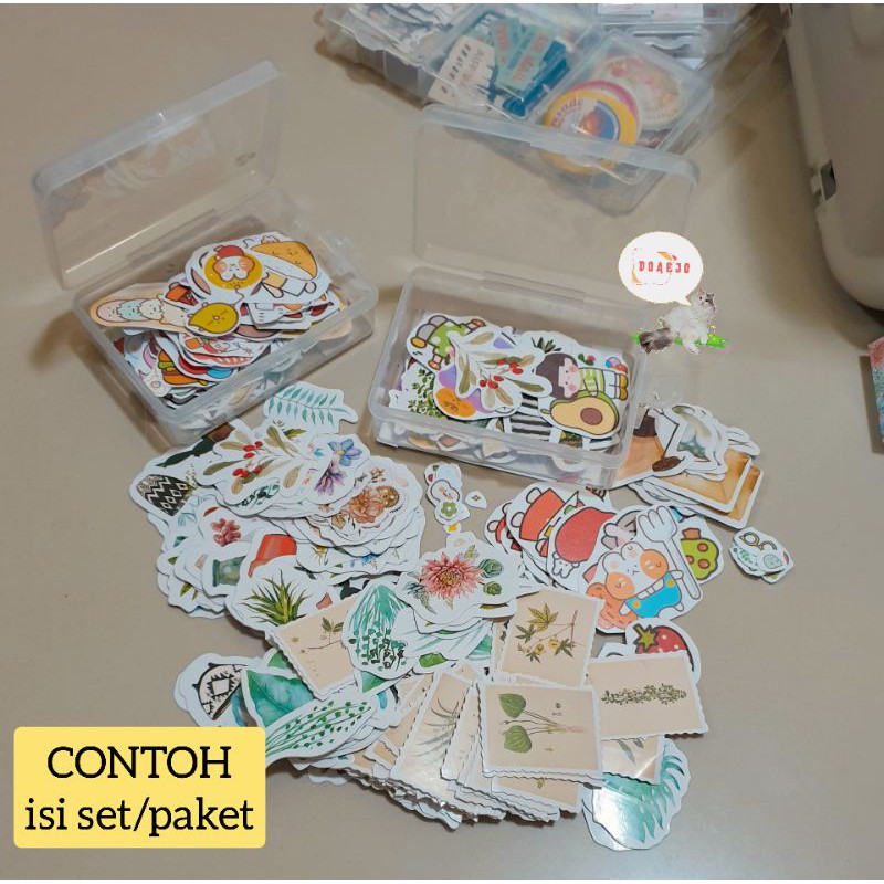 Jual Sticker SET Variasi / Sticker Lucu Gambar Kartun Stiker Bujo ...