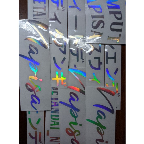 Jual Sticker hologram custom nama sosmed dan lainnya | Shopee Indonesia