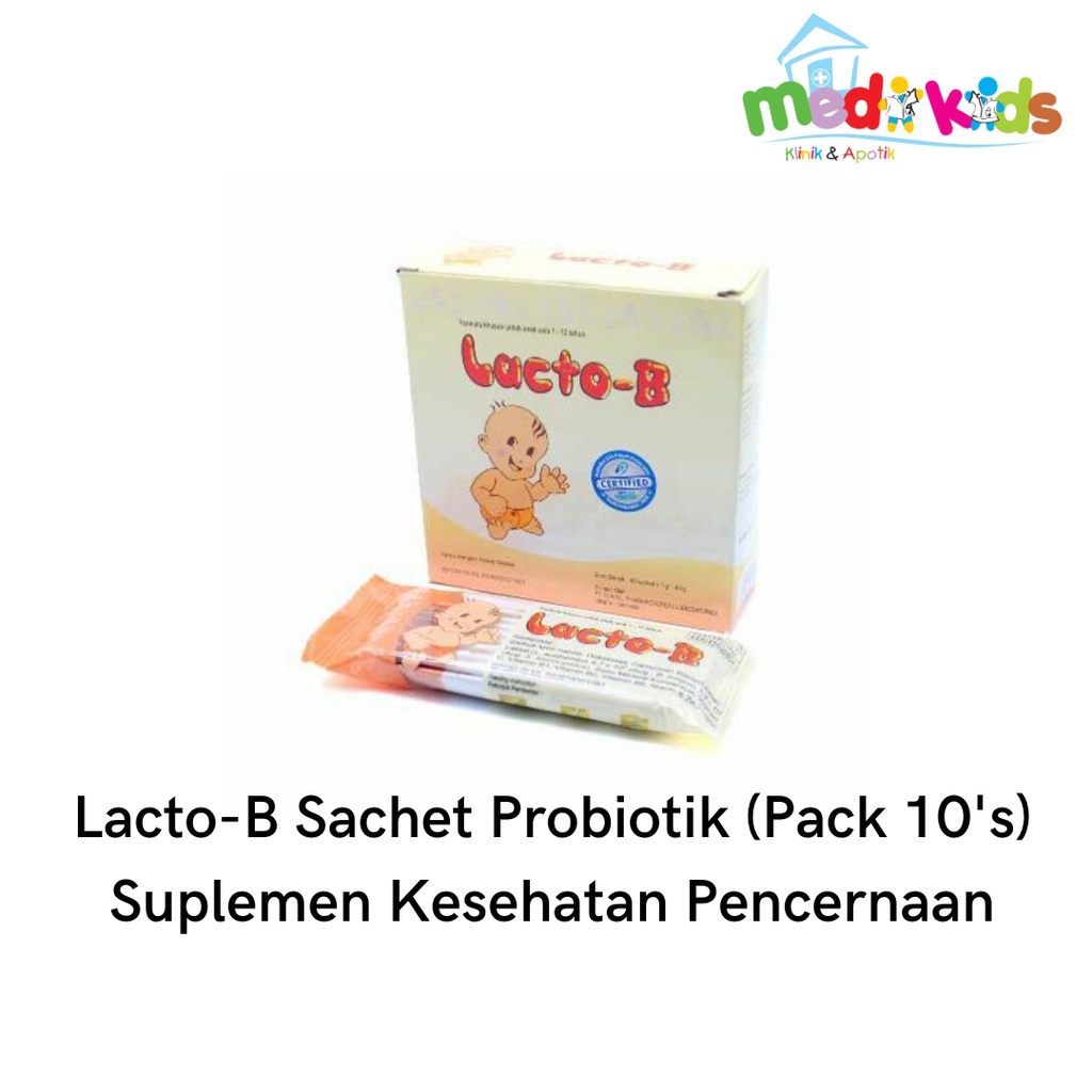 Jual Lacto B Lacto-B 10 Sachet Obat Pencernaan Anak (Pack) | Shopee ...