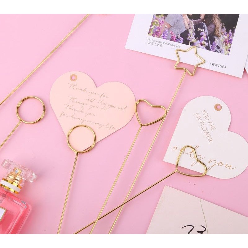 Jual gold stick card stick bunga stick greeting card | Shopee Indonesia