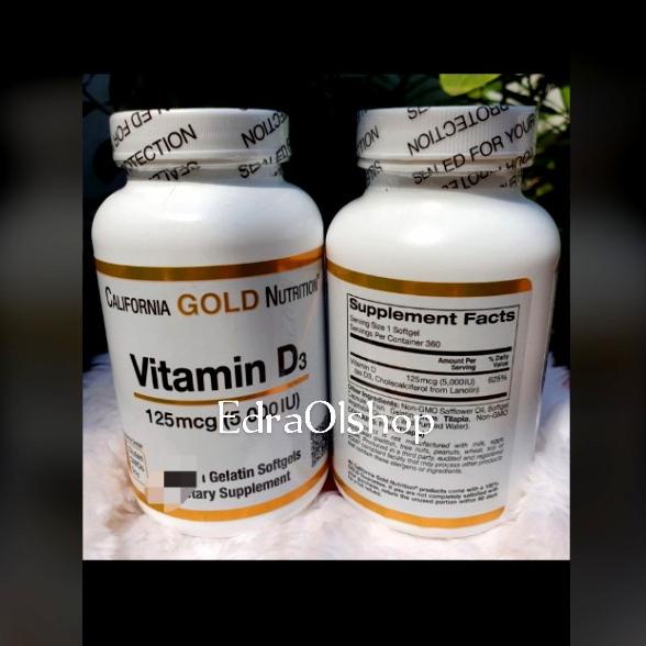 Jual ORIGINAL!! Original California Gold Nutrition 5000iu Vitamin D3 ...