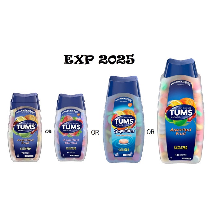 Jual obat TUMS Antacid Extra Strength 96 tabs Chewable Tablets maag