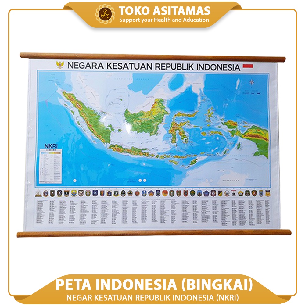 Jual Peta Indonesia Bingkai Negara Kesatuan Republik Indonesia Nkri Shopee Indonesia